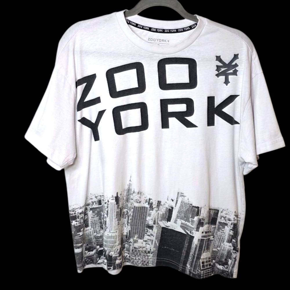 ZOO YORK Vintage White Short Sleeve Graphic T-Shirt (Boy)